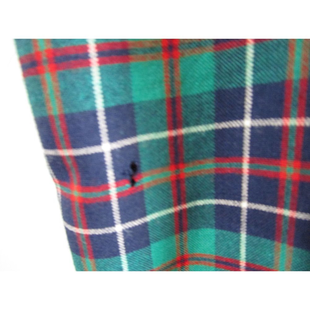 Pendleton Petite Preppy Tartan Plaid Skirt Sz 14 Damaged With Tags Repair Cutter - Picture 5 of 16